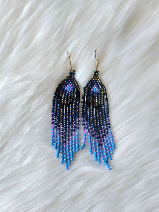 Night sky medium fringe